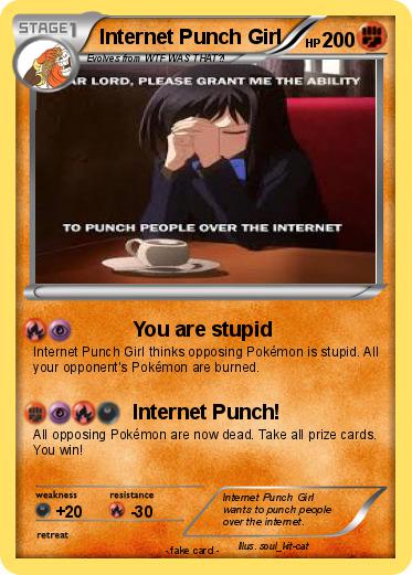 Pokemon Internet Punch Girl