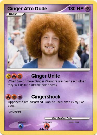 Pokemon Ginger Afro Dude