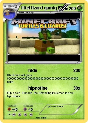 Pokemon littel lizard gamig EX