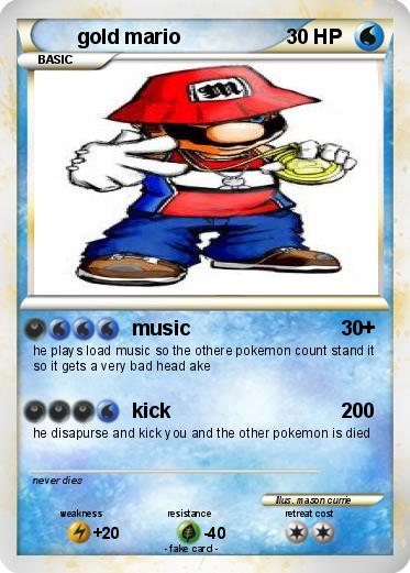 Pokemon gold mario