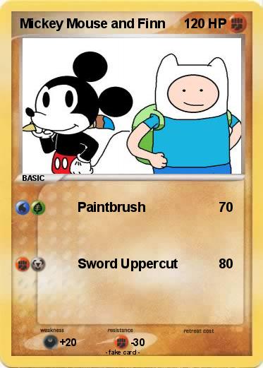 Pokemon Mickey Mouse and Finn