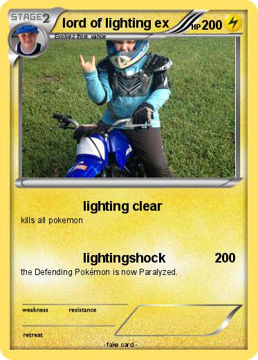 Pokemon lord of lighting ex