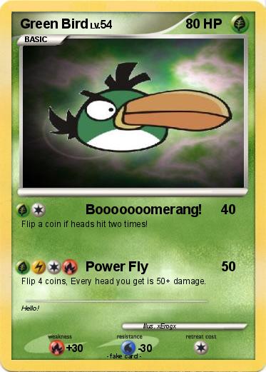 Pokemon Green Bird