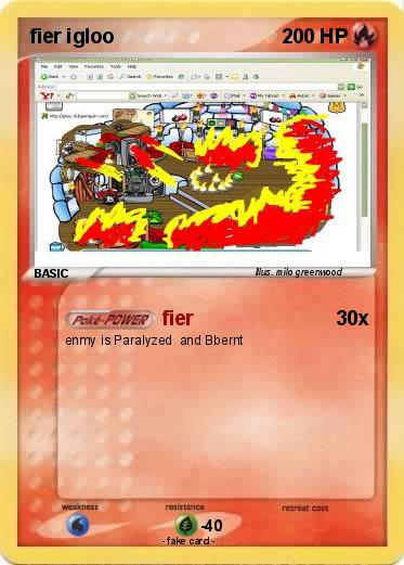 Pokemon fier igloo