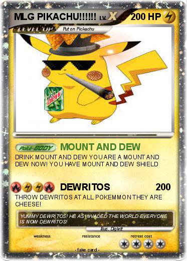 Pokemon MLG PIKACHU!!!!!!