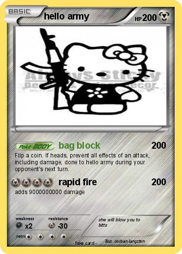 Pokemon hello army