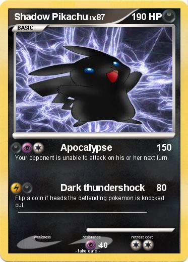 Pokemon Shadow Pikachu