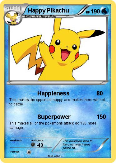 Pokemon Happy Pikachu