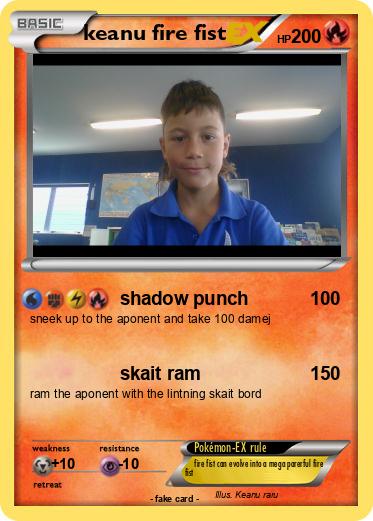 Pokemon keanu fire fist