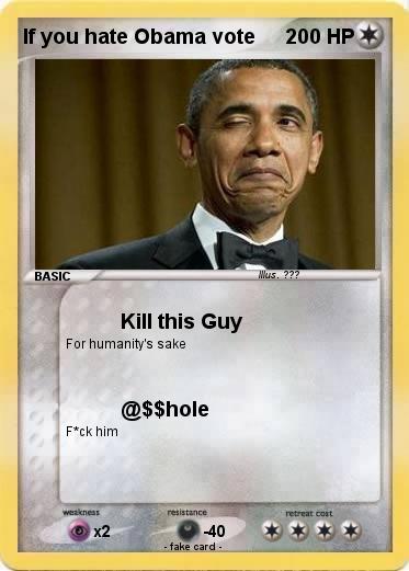 Pokemon If you hate Obama vote