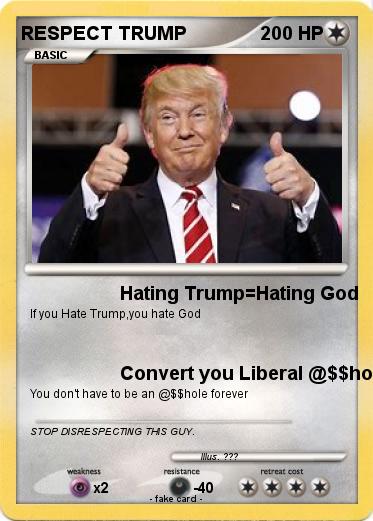 Pokemon RESPECT TRUMP