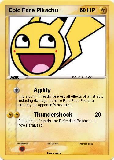 Pokemon Epic Face Pikachu