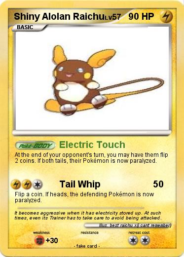 Pokemon Shiny Alolan Raichu