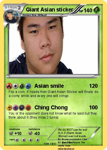 Pokemon Giant Asian sticker