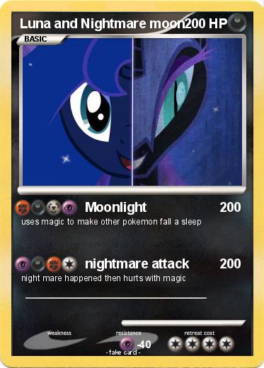 Pokemon Luna and Nightmare moon