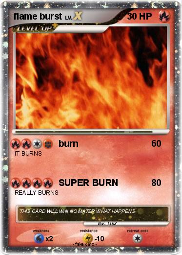 Pokemon flame burst