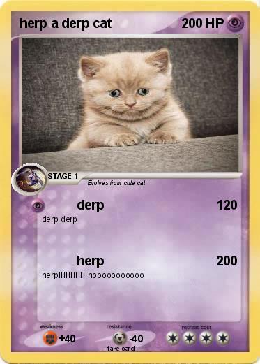 Pokemon herp a derp cat