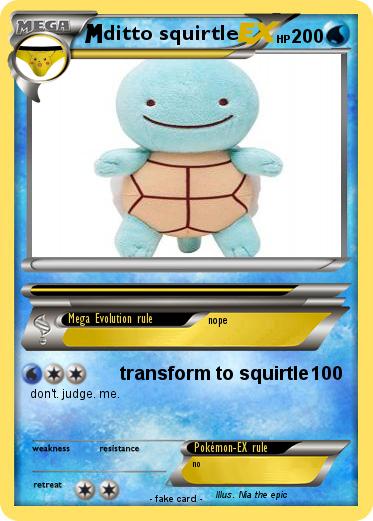 Pokemon ditto squirtle
