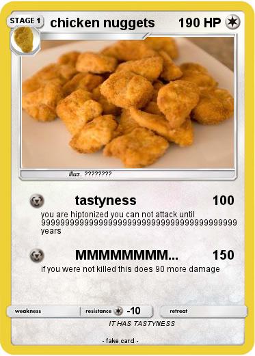 Pokemon chicken nuggets