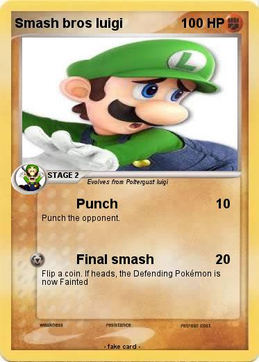 Pokemon Smash bros luigi
