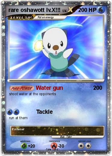 Pokemon rare oshawott lv.X!!!