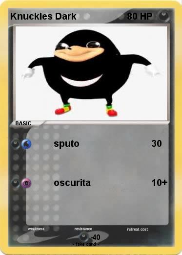 Pokemon Knuckles Dark