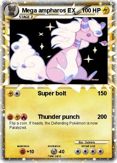 Pokemon Mega ampharos EX