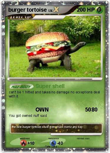 Pokemon burger tortoise