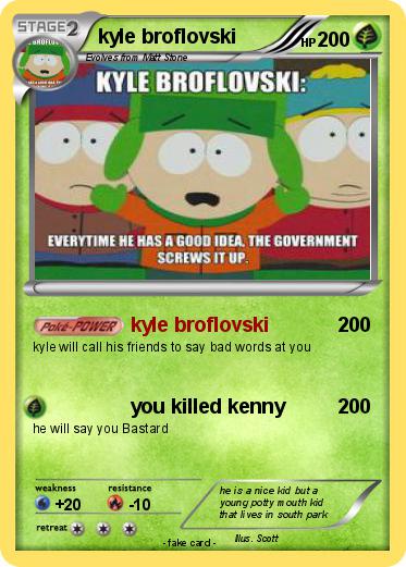 Pokemon kyle broflovski
