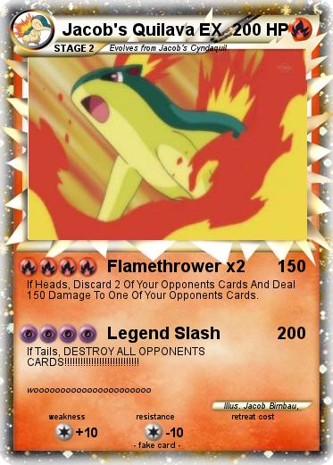 Pokemon Jacob's Quilava EX