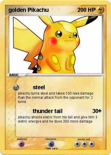 Pokemon golden Pikachu