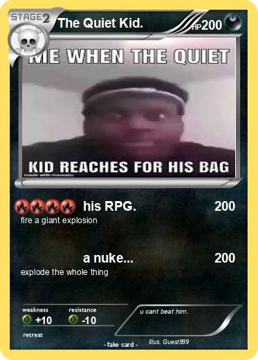 Pokemon The Quiet Kid.