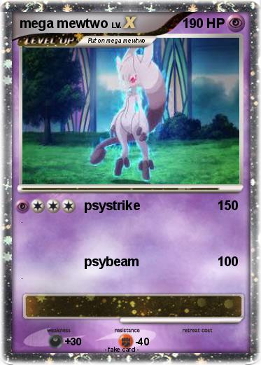 Pokemon mega mewtwo