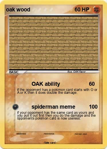 Pokemon oak wood