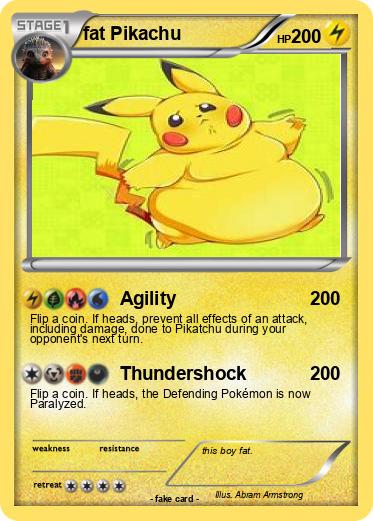 Pokemon fat Pikachu