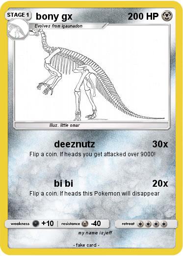 Pokemon bony gx