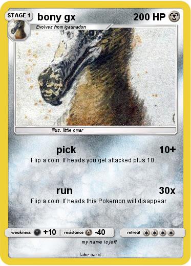Pokemon bony gx