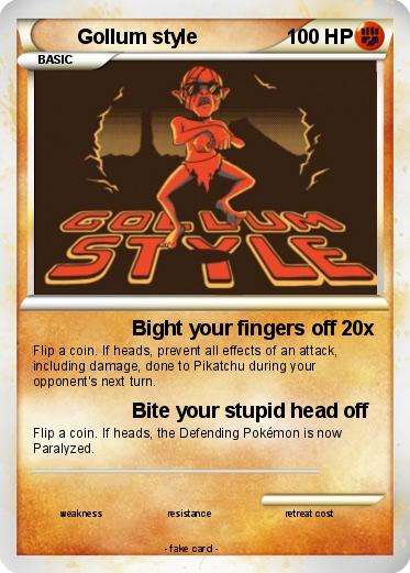 Pokemon Gollum style