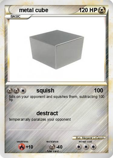 Pokemon metal cube