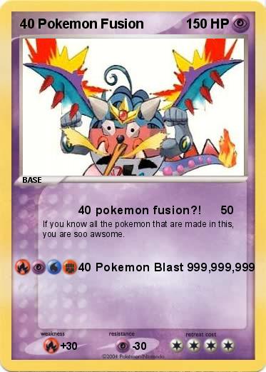 Pokemon 40 Pokemon Fusion