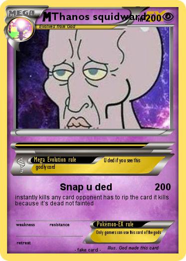 Pokemon Thanos squidward