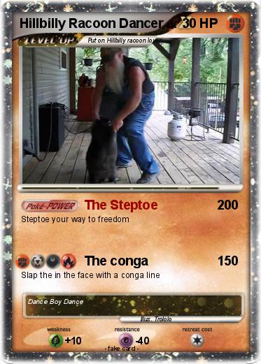 Pokemon Hillbilly Racoon Dancer