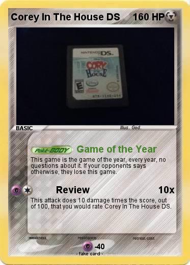 Pokemon Corey In The House DS