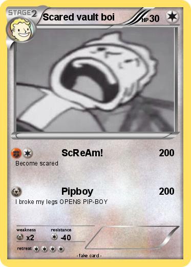 Pokemon Scared vault boi