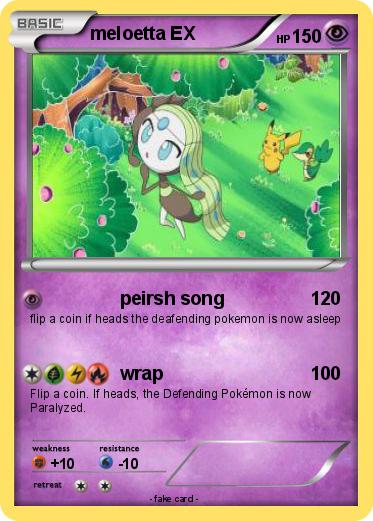 Pokemon meloetta EX
