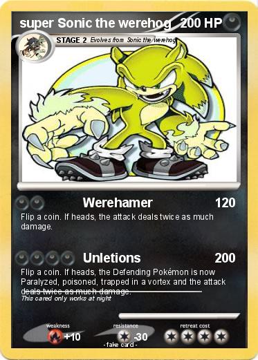 Pokemon super Sonic the werehog