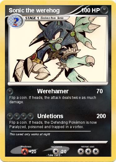 Pokemon Sonic the werehog