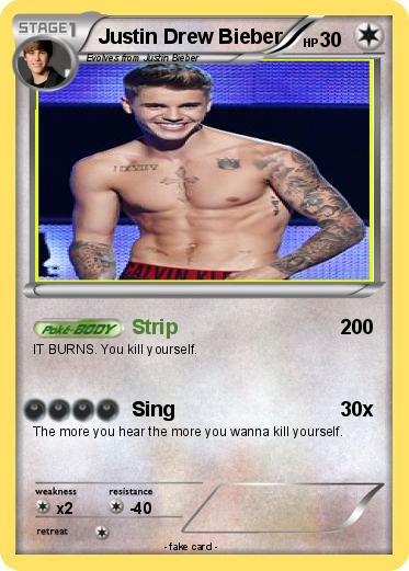 Pokemon Justin Drew Bieber