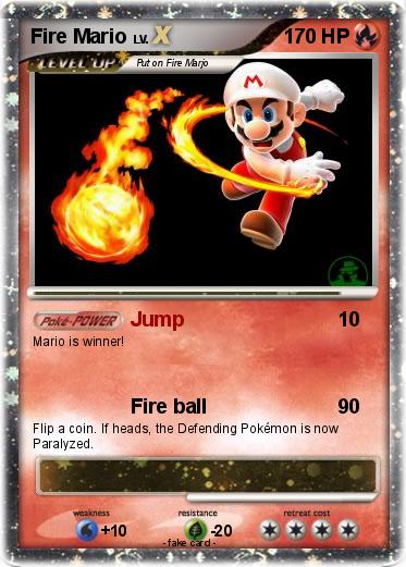 Pokemon Fire Mario