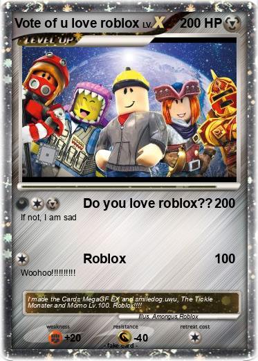 Pokemon Vote of u love roblox